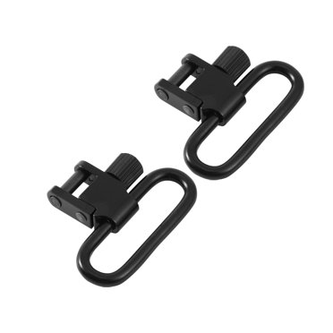 TFixol Adaptateur de Boucle Pivotante en Acier à Dégagement Rapide pour Chasse et Tir en Extérieur, 1.5 Pouces (38mm Diamètre Intérieur), Lot de 2, Noir