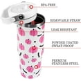 thumbnail image 4 of Fall Tumbler with Lid and Straw 30oz,Football Maple Leaves Vacuum Autumn Insulated Leak Proof Tumbler,Farmhouse Gift Cute Women Kids Teen Girls,Fall Accessories Stainless Steel Coffee Cup, 4 of 6