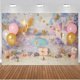 thumbnail image 1 of Castle Princess Birthday Theme Flower Fairy Backdrop for Cake Smash Photography Newborn Kids Portrait Spring Butterfly Decor (7x5FT/2.1x1.5m), 1 of 4