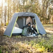 CORE 11 x 9 6 Person Instant Cabin Camping Tent with Full Rainfly, 27lbs