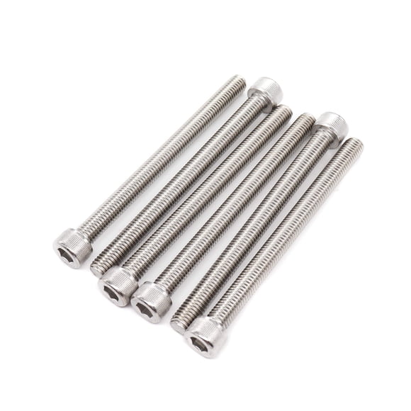 BinifiMux 6 tornillos M10 x 120 mm, tornillos de acero inoxidable 304 DIN912