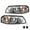 Chrome Amber, variant on Headlights for 2000-2005 Chevy Impala Black W/ Bulbs Assembly Pairs Headlamps