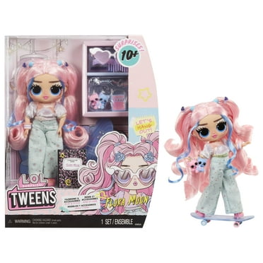 LOL Surprise Tweens Fashion Doll Flora Moon with 10  Surprises, Multicolor, Ages 4 