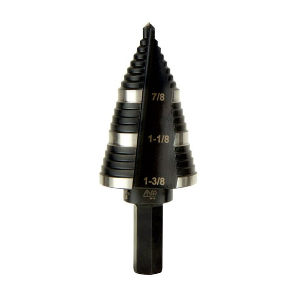 Klein Tools High Speed Steel Double Flute Step Drill Bit 1 pc