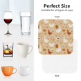 thumbnail image 6 of Pofeuu Autumn and Thanksgiving Print Coasters for Drinks, 4Pack PU Leather Coasters, Bar Drink Coasters for Tabletop Protection, Furniture from Damage-Square, 6 of 6