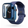 thumbnail image 1 of Correa de Silicona con Funda Protectora de Cristal para Apple Watch, Compatible con Todas las Series, 1 of 4