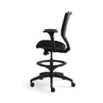thumbnail image 4 of HON Solve Task Stool, Upholstered Back - Black Seat - 5-star Base - 29.8" Width x 28.8" Depth x 52.8" Height, 4 of 14