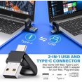 Slide Control Powerpoint Presentation Clicker Presenter Remote Clicker for 2-in-1 USB Type C ...