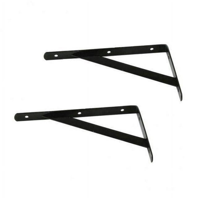 Soporte Para Estante De Pared En Forma De L De Metal, 3x2 Piezas, 150x95x2mm, Negro