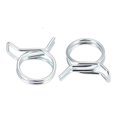 thumbnail image 1 of Unique Bargains Double Wire Motorcycle ATV 18mm Fuel Line Hose Tube Spring Clips Clamp Zinc Plated 20Pcs, 1 of 3
