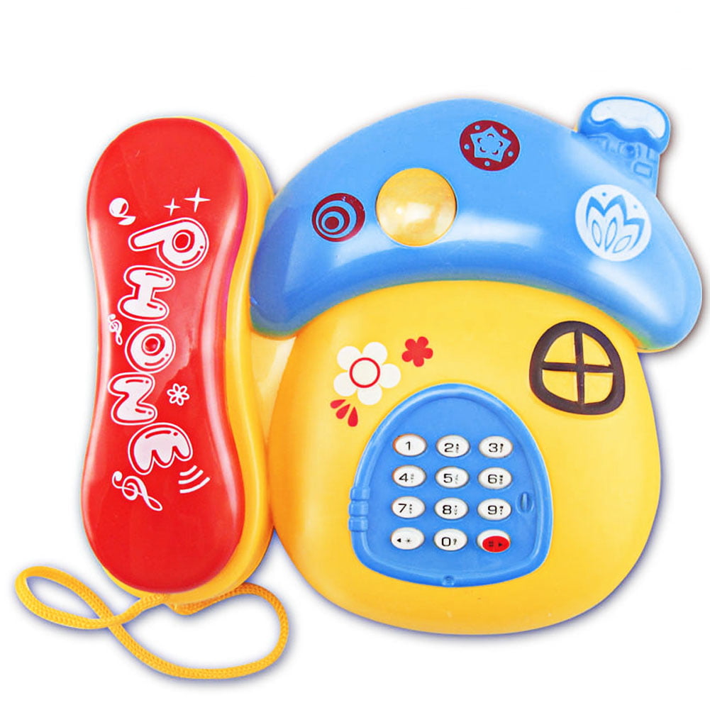 Children's Learning Educational Toy Cartoon Phone Light Music Sound Gift Toy 
