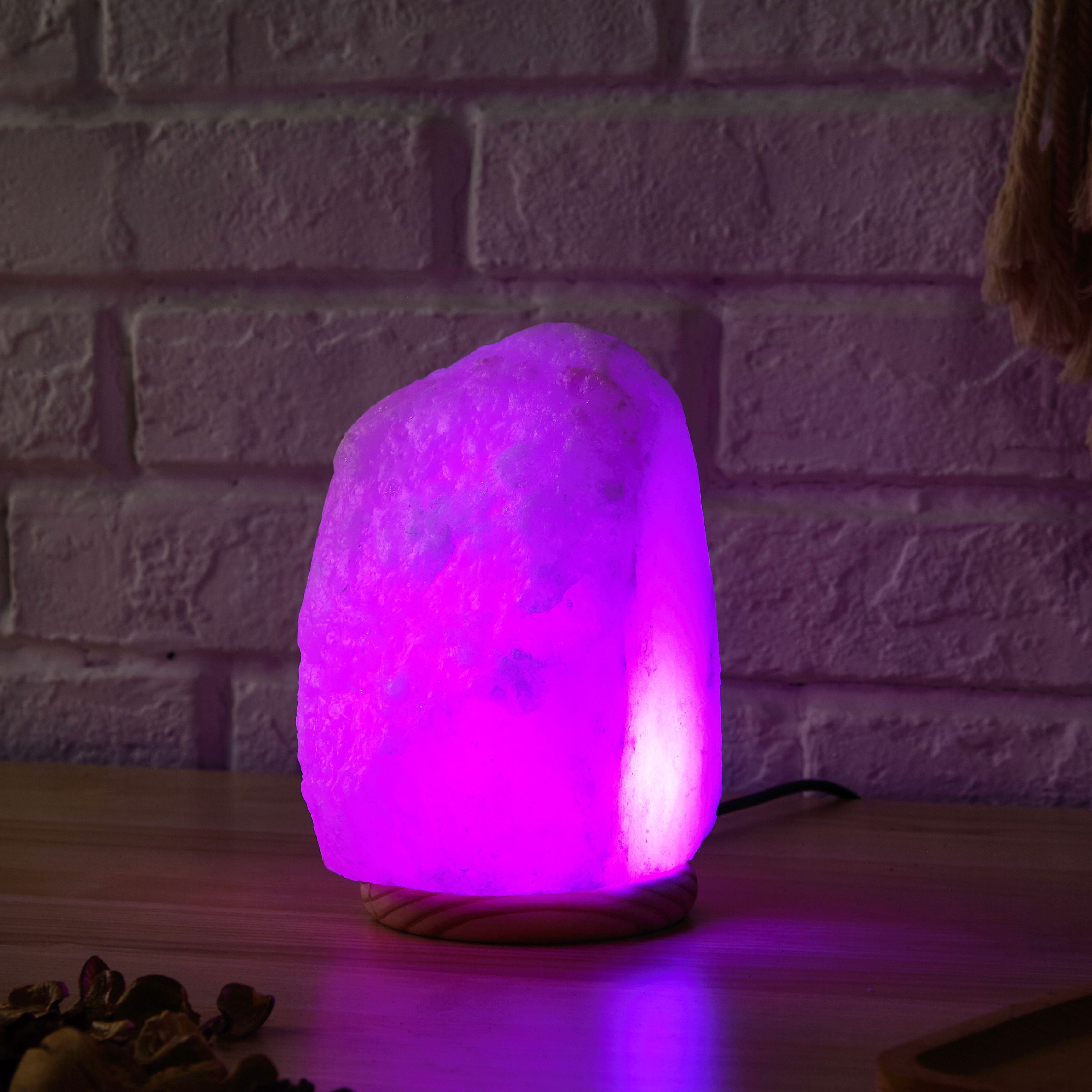 USB White Color Changing Himalayan Cord, Shop with LED Lamp Salt