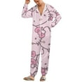 thumbnail image 2 of Hello Kitty Unisex Onesie Pajamas Zipper Jumpsuit Hooded One Piece Sleepwear for Family Mens Womens, 2 of 8