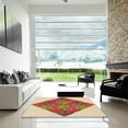 thumbnail image 7 of Ahgly Company Machine Washable Indoor Square Transitional Grapefruit Red Area Rugs, 8' Square, 7 of 7