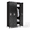 Black, variant on IKIMI 3-Door Metal Storage Locker with Key Lock and Hooks, 72" Heavy Duty Steel Secure Storage Cabinet for Office, Gym, Home Garage, Black