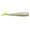Pearl W/ Chartreuse Tail, variant on RonZ 6" Z-FIN Paddletail Unrigged Bodies 2pk Pearl W/ Chartreuse Tail