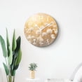 thumbnail image 4 of 14 Inch Wall Clock Battery Operated Silent Clock Decorative for Office, Kitchen, Outdoor, Living Room，Vintage Flowers in Meadows at Sunset Springtime Elegant, 4 of 4