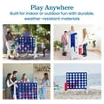 thumbnail image 5 of ECR4Kids Jumbo 4-To-Score Giant Game with 42 Rings and Reset Sliders, Outdoor Games, Red/White/Blue, 5 of 10