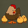 thumbnail image 3 of CafePress - Chicken With Baby Chicks T Shirt - Men's Classic Graphic Cotton T-Shirt, 3 of 4