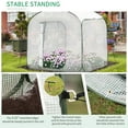 thumbnail image 5 of Outsunny 7' x 7' x 6' Walk In Greenhouse, Pop-up Setup, Zipper Door, Heavy-duty Steel Frame, 5 of 9