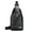 Black, variant on Cbcbtwo Men's Soft Leather Chest Bag Stylish One-Shoulder Bag Waterproofing Casual Business Crossbody Sling Bag