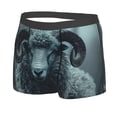 thumbnail image 2 of Daiia Moody Ram Portrait Men's Underwear Boxer Briefs, Cotton Stretch Moisture-Wicking Underwear-Medium, 2 of 9