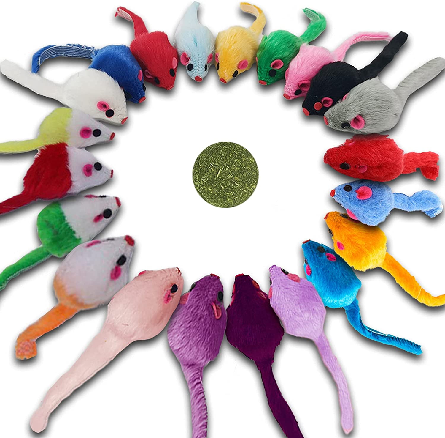Fashion's Talk 48-Count Assorted Mice Cat Color 48 Count Rattle