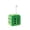 Green, variant on Fuzzy Plush Dice for Car Mirror, Soft Plush Dots - Cute Game Prop Decorative Pendant for Car Interior Hanging Ornament Decoration