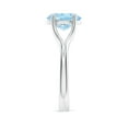 thumbnail image 3 of Angara Natural 2.2 Ct. Aquamarine Solitaire Ring in 14K White Gold for Women (Ring Size: 5.5), 3 of 10