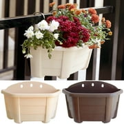 Aofa Resin Wall Planter, Wall Mounted Garden Plant Flower Pot Basket Container Indoor Outdoor Use for Orchid Herb Aloe Succulent Cactus Home Office Porch Wall Decoration Gift
