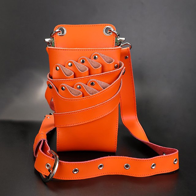 Funda de tijera de peluquero, soporte de , herramienta de peluquería naranja shamjiam Funda para peine de pelo.