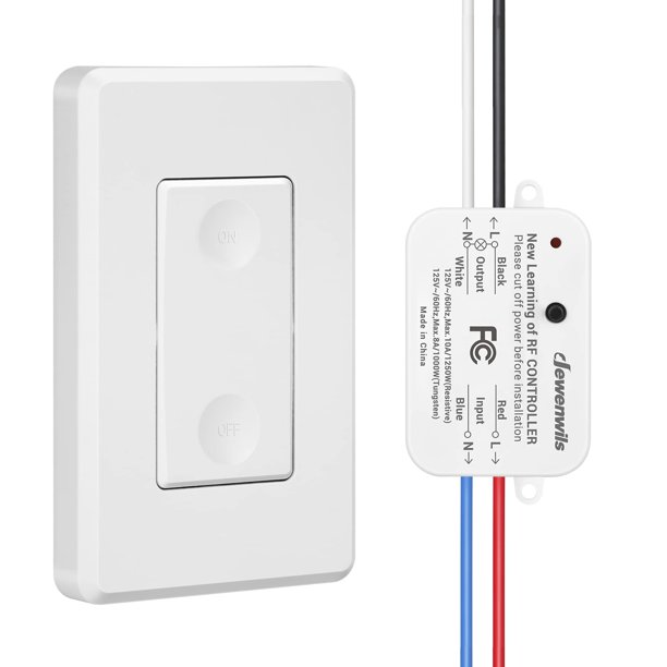 Kit de interruptor de luz inalámbrico DEWENWILS programable con alcance de 100 m