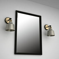 Vanity Art 1-Light Single Wall Sconce Lighting Vintage Industrial Indoor and Outdoor Light Fixture Wall Mount Lamp Bath Sconce for Farmhouse, Bedroom, Bathroom Vanity, Living Room BA208-1BK-AB-DG