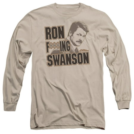 PARKS&REC/RON F***ING SWANSON - L/S ADULT 18/1 - SAND -