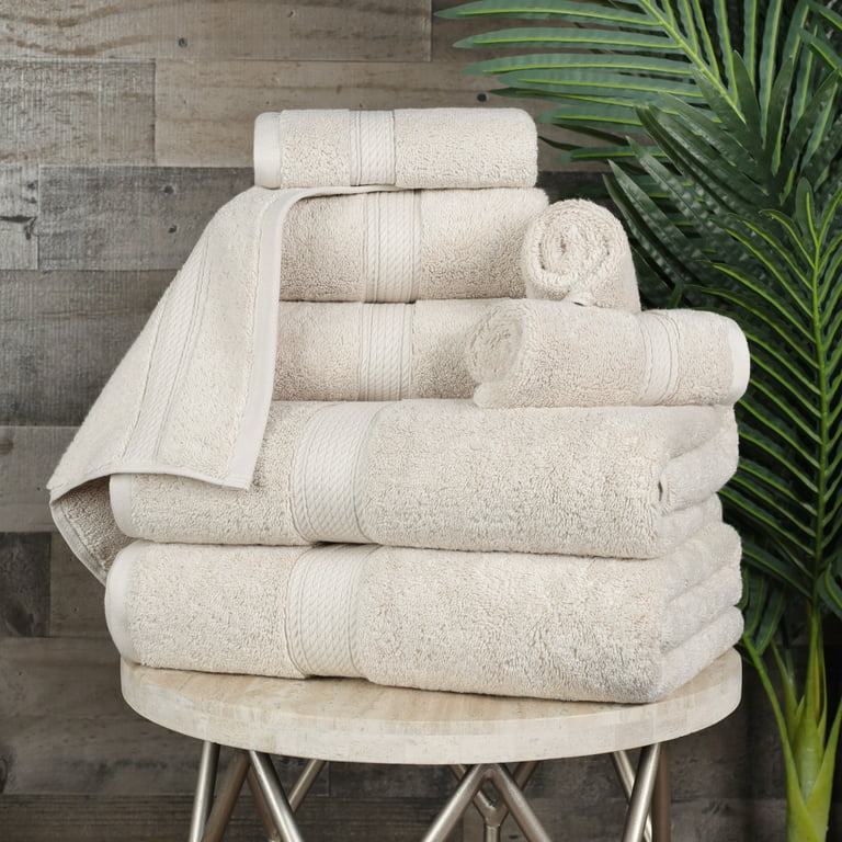  900 GSM 100% Egyptian Cotton 8-Piece Towel Set