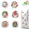 thumbnail image 1 of Imán para Nevera Con Imanes Arte Diamantes Calcomanías 6 Piezas Galletas Navideñas Acrílicas Adultos Principiantes, 1 of 9