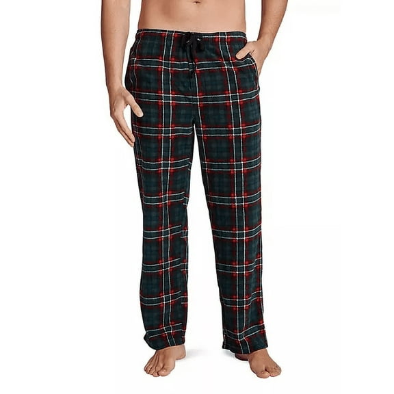 Lucky Brand Men's Sleep Fleece Pant (Green Mallard, XS)