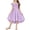 Lavender Haze, variant on Girls Off Shoulder Dress Flutter Sleeve Summer Midi Swing Dress with Pockets Formal Dress Pink 4-13Y
