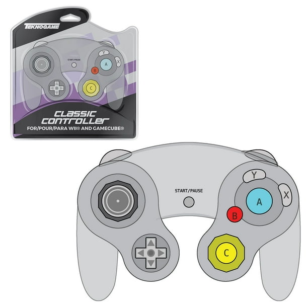 Teknogame Wired Usb Controller Gamepad For Nintendo Gamecube Gcn Wii Wii U Clear Walmart Com Walmart Com
