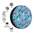 thumbnail image 4 of Rateoe Wls And Flowers Pattern Tire Cover Wheel Protectors Weatherproof Wheel Covers Universal Fit for Trailer Rv SUV Truck Camper Travel Trailers Accessories-16 inch, 4 of 6