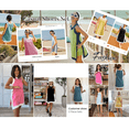 thumbnail image 6 of Women's 2 Piece Sets Casual Color Block Crewneck Sleeveless Pullover Tops Matching Shorts with Pockets, 6 of 7