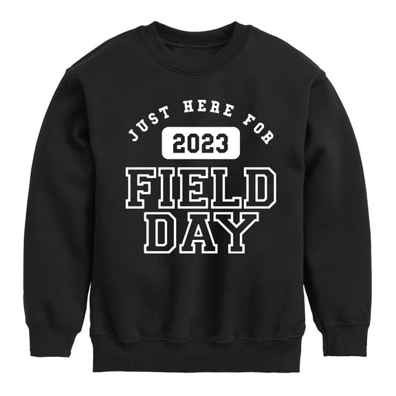 Instant Message - Here For Field Day - Toddler And Youth Crewneck Fleece Sweatshirt