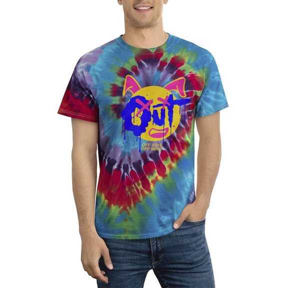 Bunny Face Off Mind Tie Dye Spiral Men -Image by Shutterstock, Male Large