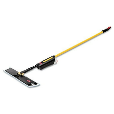 

Rubbermaid Commercial 3486108 52 in. Steel Handle 18 in. Frame Light Commercial Wet Pad Spray Mop
