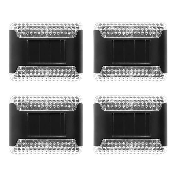 Toystoory 4 piezas de luz solar recargable para jardín, patio, patio trasero, lámpara de pared, camino, pasarela, detección de luces de cubierta, Iluminación y accesorios Cálido Toystoory HA073354-02