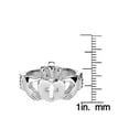 thumbnail image 4 of ELYA Jewelry Women's Polished Claddagh Cut-Out Cross Steel Ring, 4 of 4