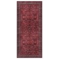 thumbnail image 2 of GLN Rugs Yildiz - Indoor, Machine Washable Area Rug - 2'6"x7' Dark Red Home Carpet, 2 of 7
