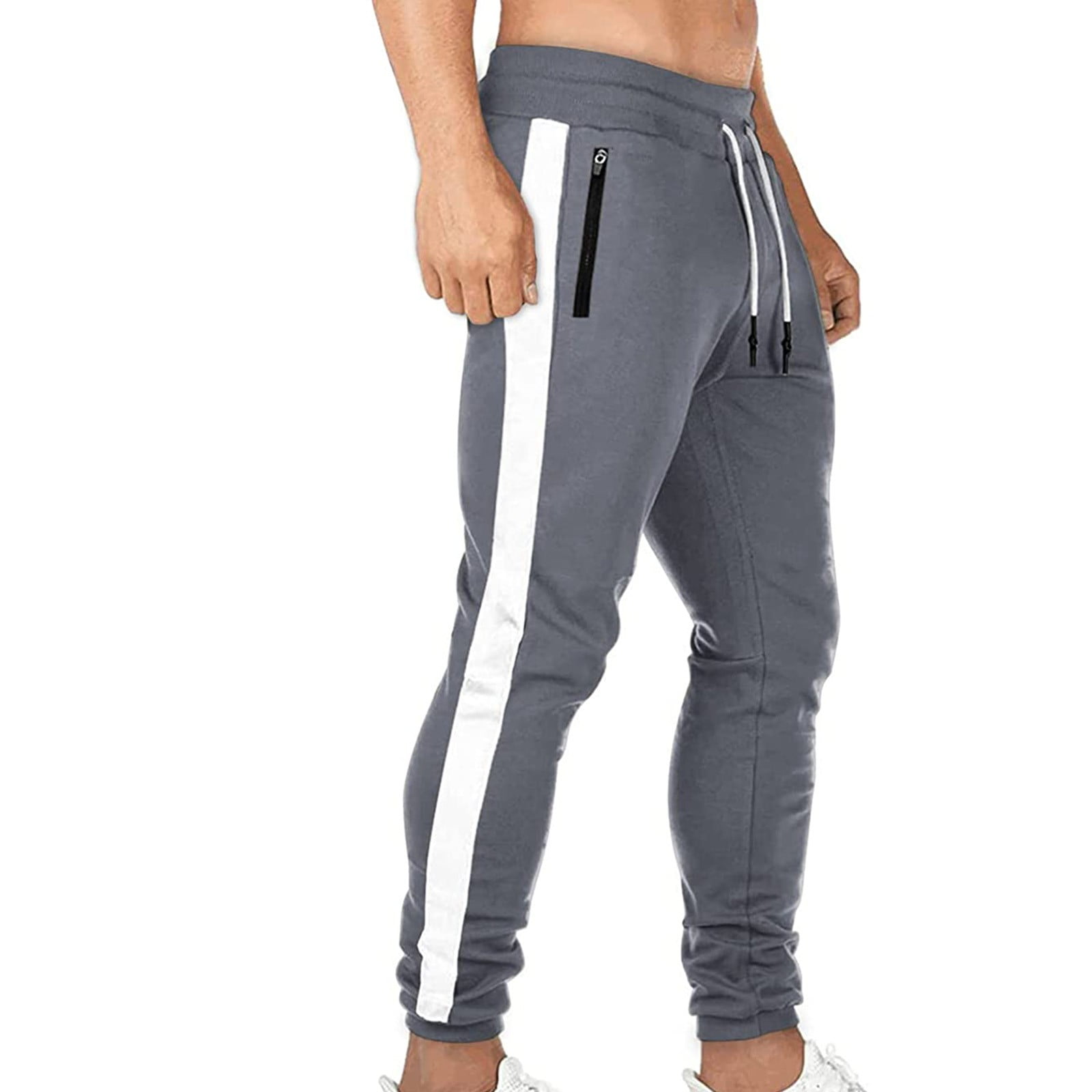 THE WILD Clearance Free Gray Men's Jogging Bottoms Sports Trousers Cotton Fitness Fit Training Trousers - Walmart.com