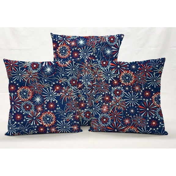 Americana Pillowcase / Pillow Cover by Penny's Needful Things (12 x 12) (Fireworks)