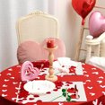 thumbnail image 5 of FYTPOV Romantic Rectangle Placemats, Roses Hearts Placemats for Kitchen and Dining, Valentines Day Decorations, Christmas Placemats for Party Home Decor, Table Decor, 18x13 inch, 5 of 6